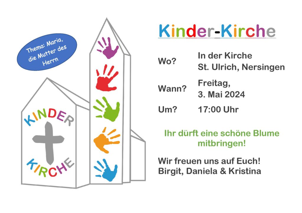 Kinderkirche im Mai - Maria, die Mutter des Herrn