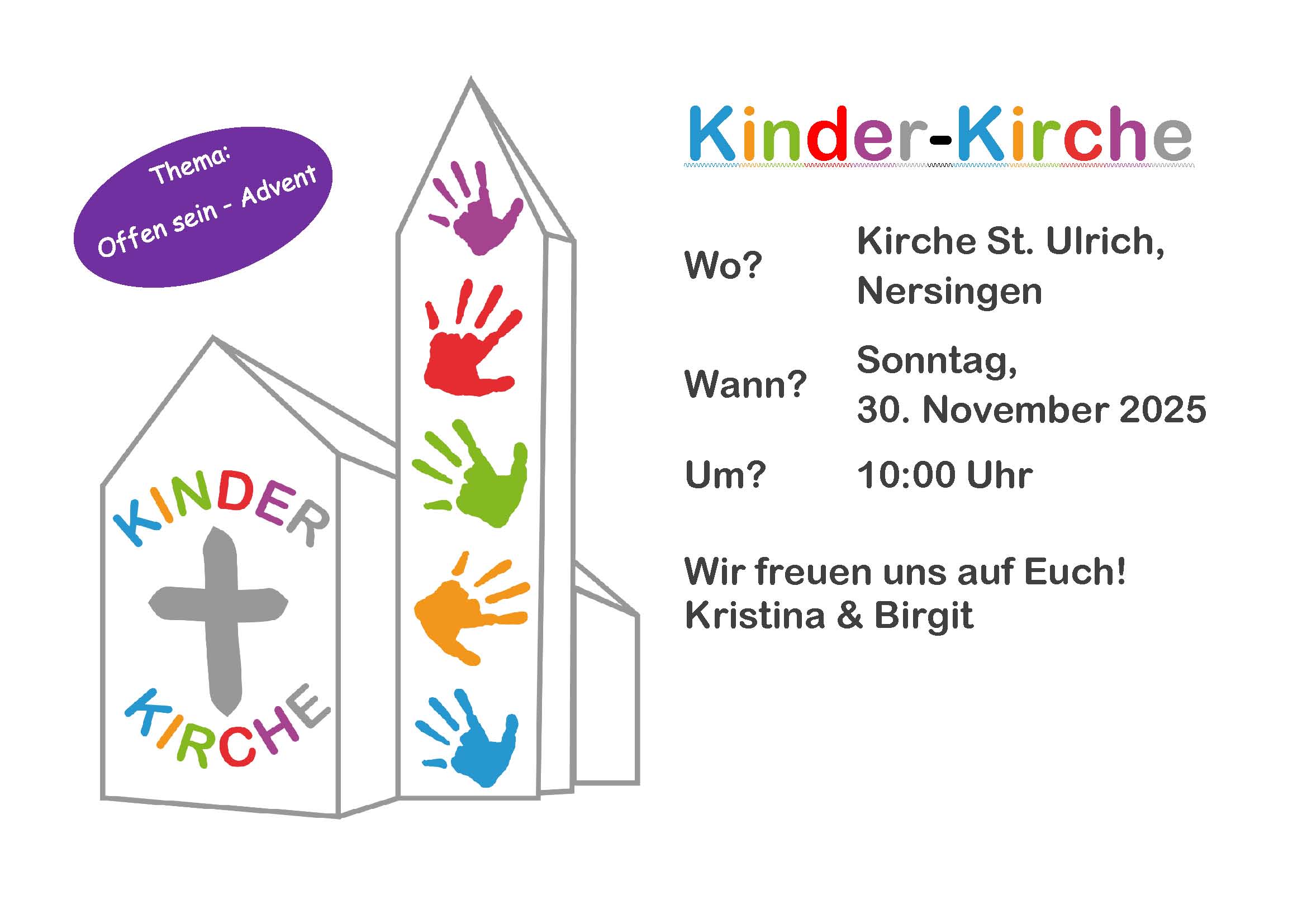 Kinderkirche am 30. November – Sankt Ulrich Nersingen Kinderkirche am 30. November - Sankt Ulrich Nersingen